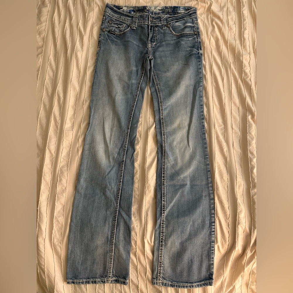 Adiktd Light Blue Boot Cut Jeans